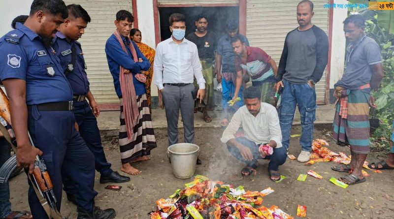 সাতক্ষীরায় আইসক্রিম ফ্যাক্টরীও কনফেকশনারিতে ভোক্তা-অধিকারের অভিযান!!জরিমানা আদায়।